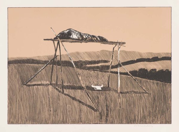 Sioux Burial at Mouse River by Fritz Scholder