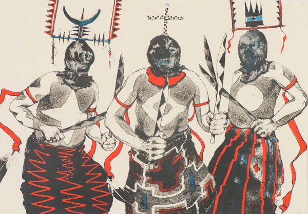 Three Apache Ghan Dancers by Paul Pletka