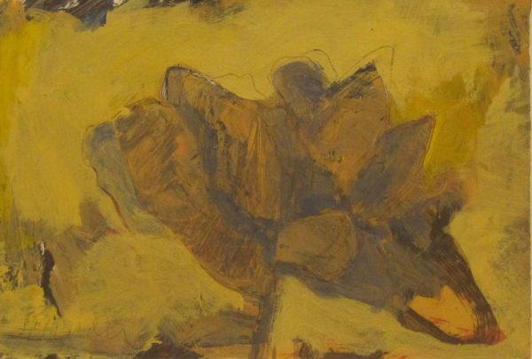 Yellow Horizontal Flower by Fritz Scholder